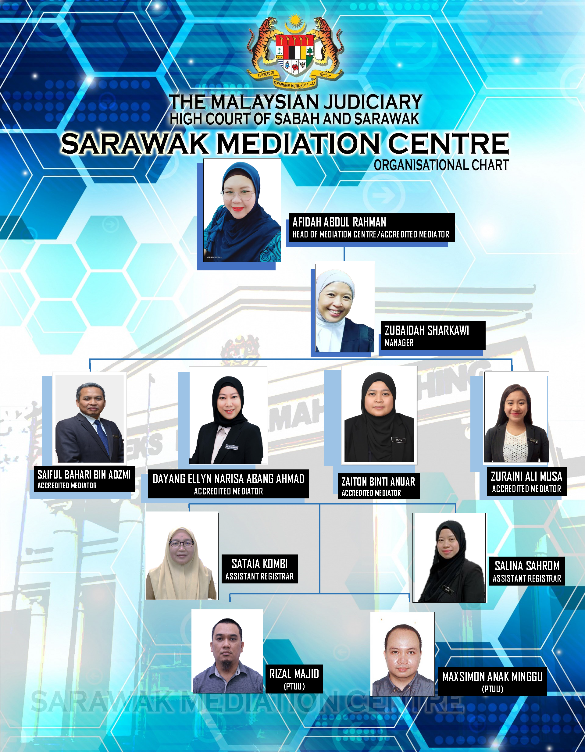 Mediation Centre Organizational Chart